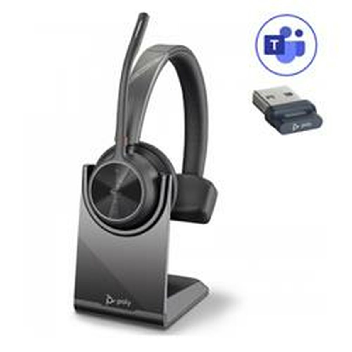 Auriculares con Micrófono Poly Voyager 4310 UC Negro