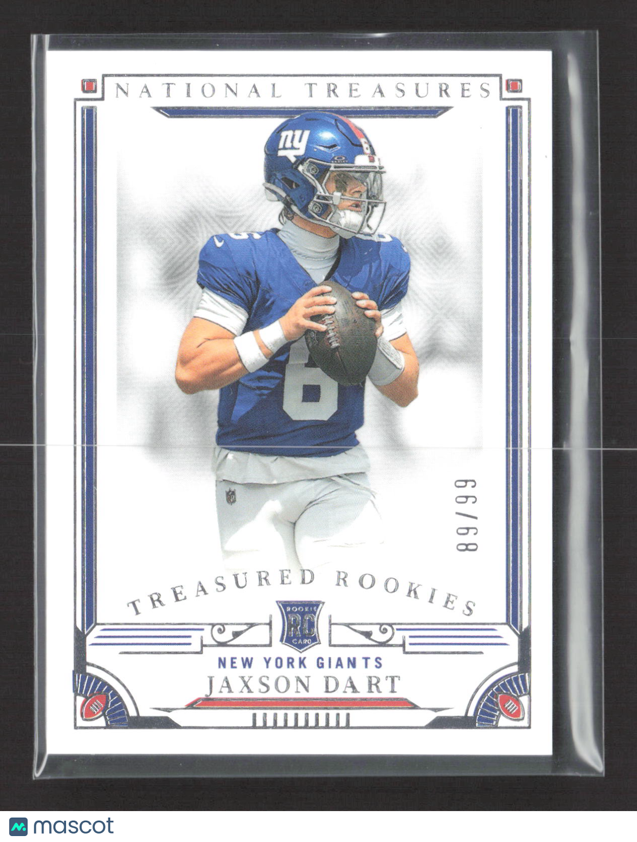 2026 Panini National Treasures Jaxson Dart #TR-JDT 89/99