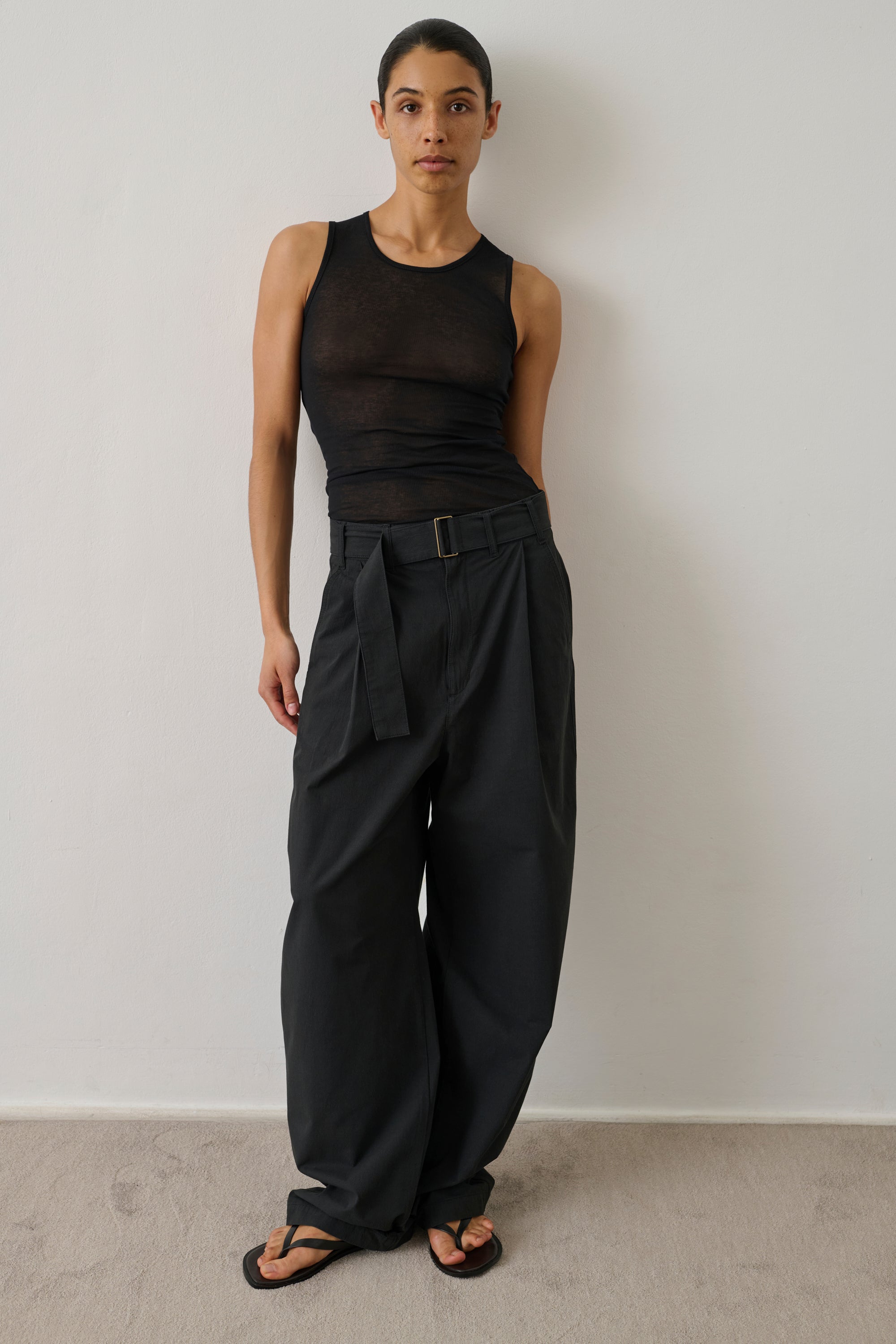 Pantalon Gaby - Noir - Coton - Femme