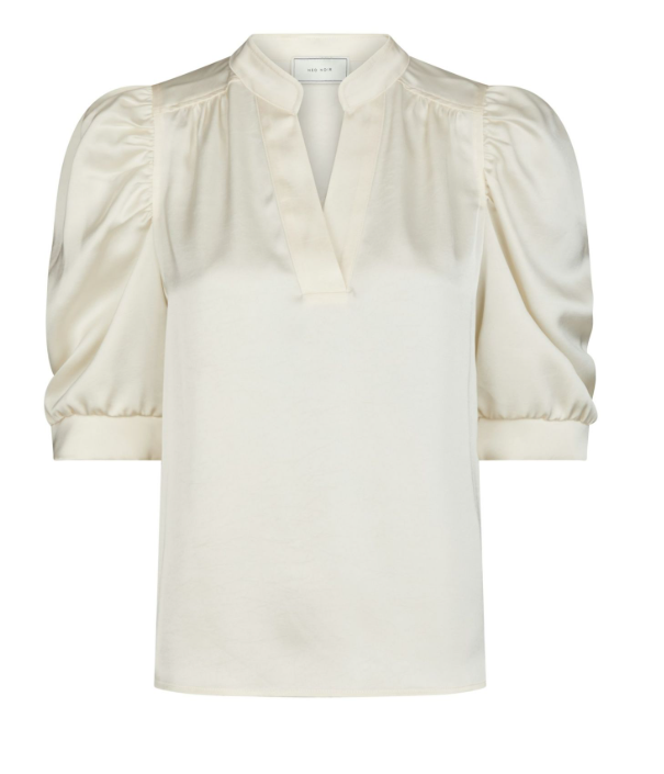 Roella Heavy Sateen Blouse Pearl