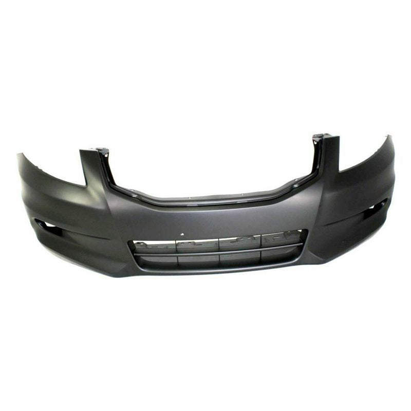 Honda Accord Front Bumper Primed With Front Light Hole 4DR 6 Cylinder 2011-2012