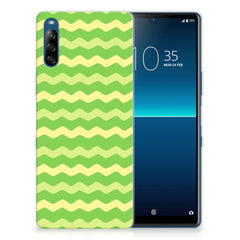 Sony Xperia L4 TPU bumper Waves Green B2C Telecom