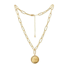 Liberty Coin Paperclip Necklace
