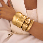 Chunky Bangle Bracelet Stack