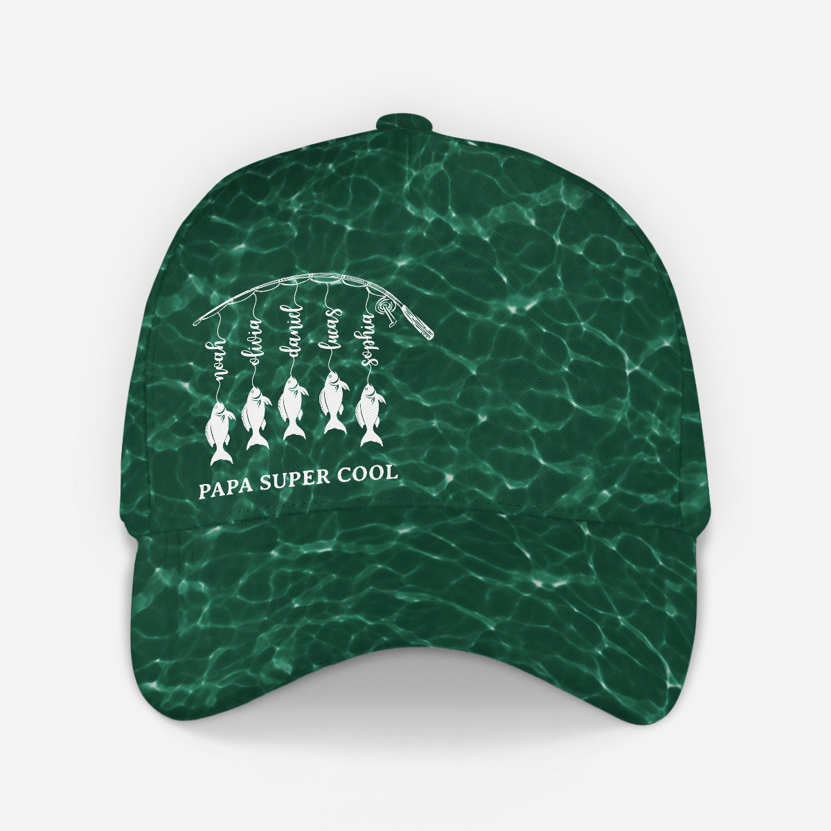 Papa Papy Super Cool - Casquette De Pêche Personnalisé