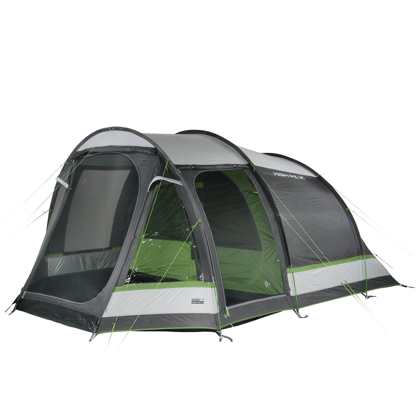 HIGH PEAK Tunnelzelt Meran 4.0 Personen Camping Familien Zelt 2 Kabinen Vorraum