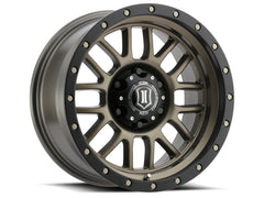 Alpha 17 X 8.5 / 5 X 5 / 0MM / 4.75 Inch Back Space Bronze, ICON Alloys
