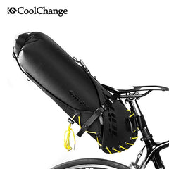 CoolChange Waterproof Bike Saddle Bag Large Capacity Foldable Tail Rear Cycling MTB Trunk Pannier Backpack 20L
