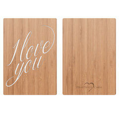 I Love You Cursive Love Card