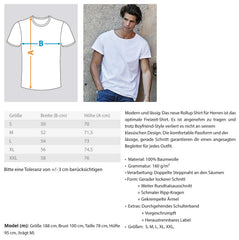 "Lift Bro" Herren RollUp Shirt in der Farbe auf weißem Hintergrung von ANKERLIFT