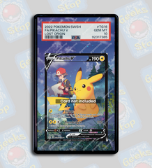 Pikachu V TG16 PSA TAG Beckett | Display Case Extended Art for Graded Pokemon Card