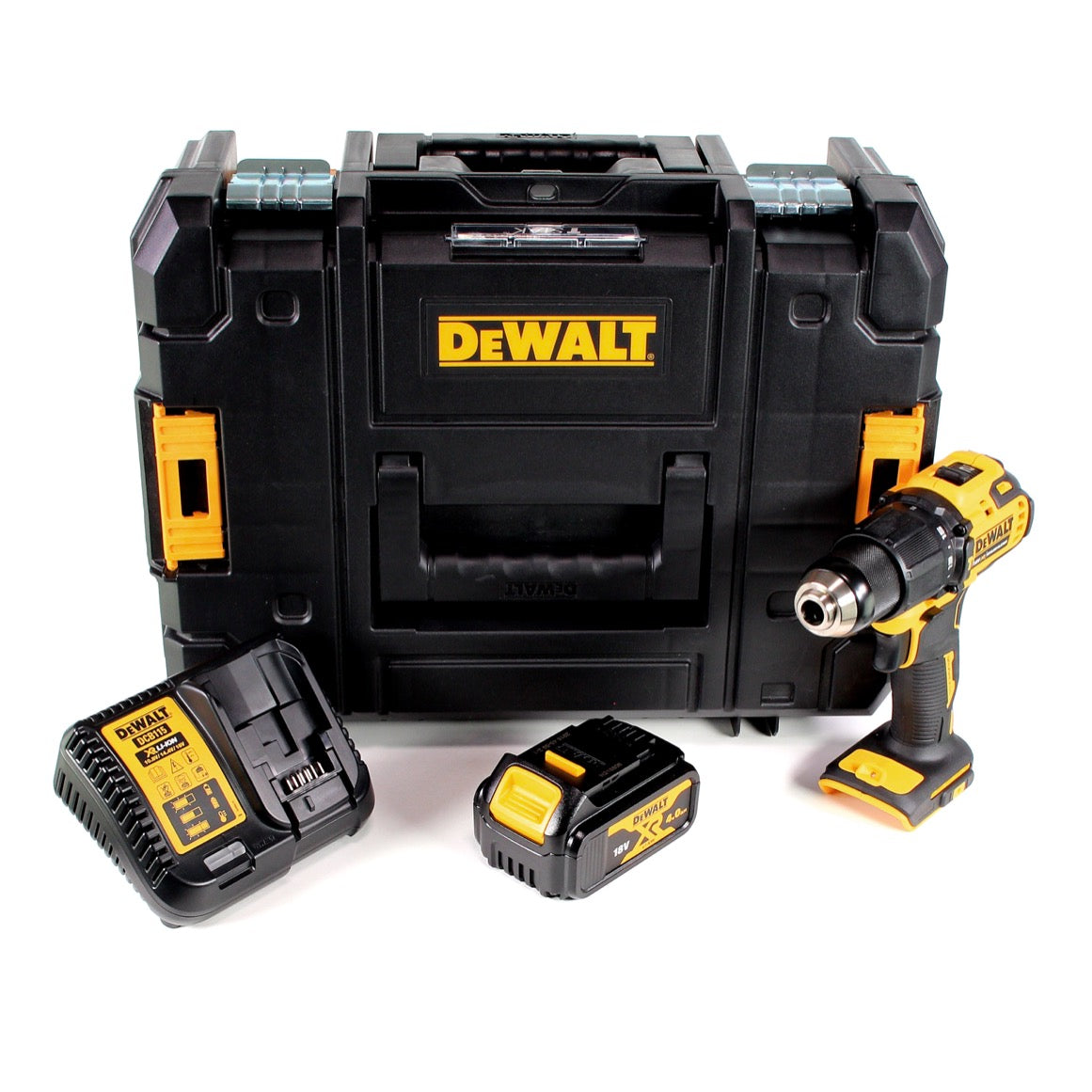 DeWalt DCD 709 M1T Akku Schlagbohrschrauber 18V 65Nm + 1x Akku 4,0Ah + Ladegerät in TSTAK Box - Toolbrothers