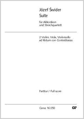Suite für Akkordeon und Streichquartett (Score)