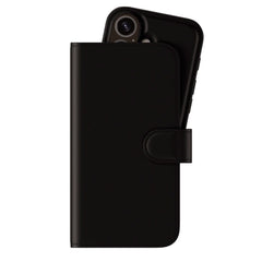 Holdit iPhone 16 Wallet Case MagSafe Plus - Flip Deksel - MagSafe Kompatibel - Black