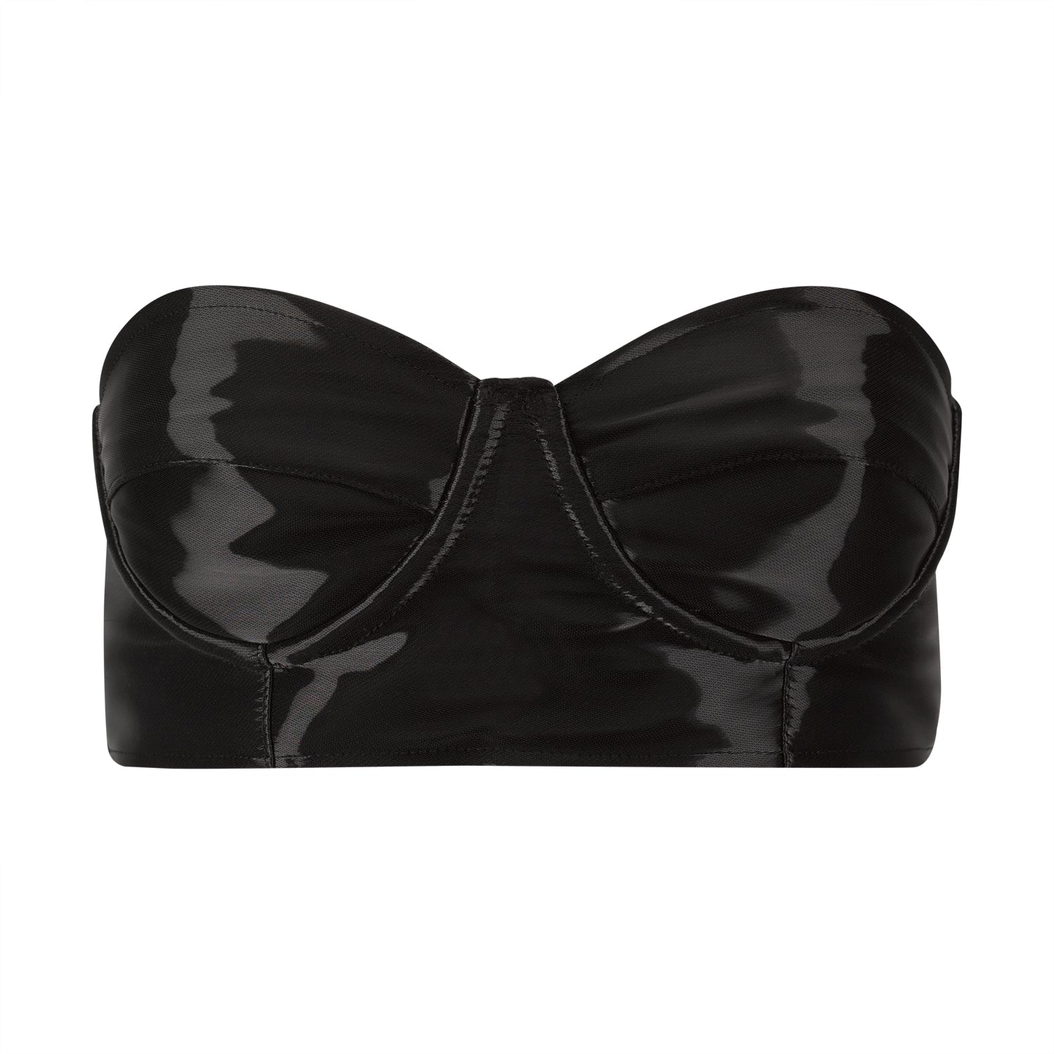 Black Organza Bra Top