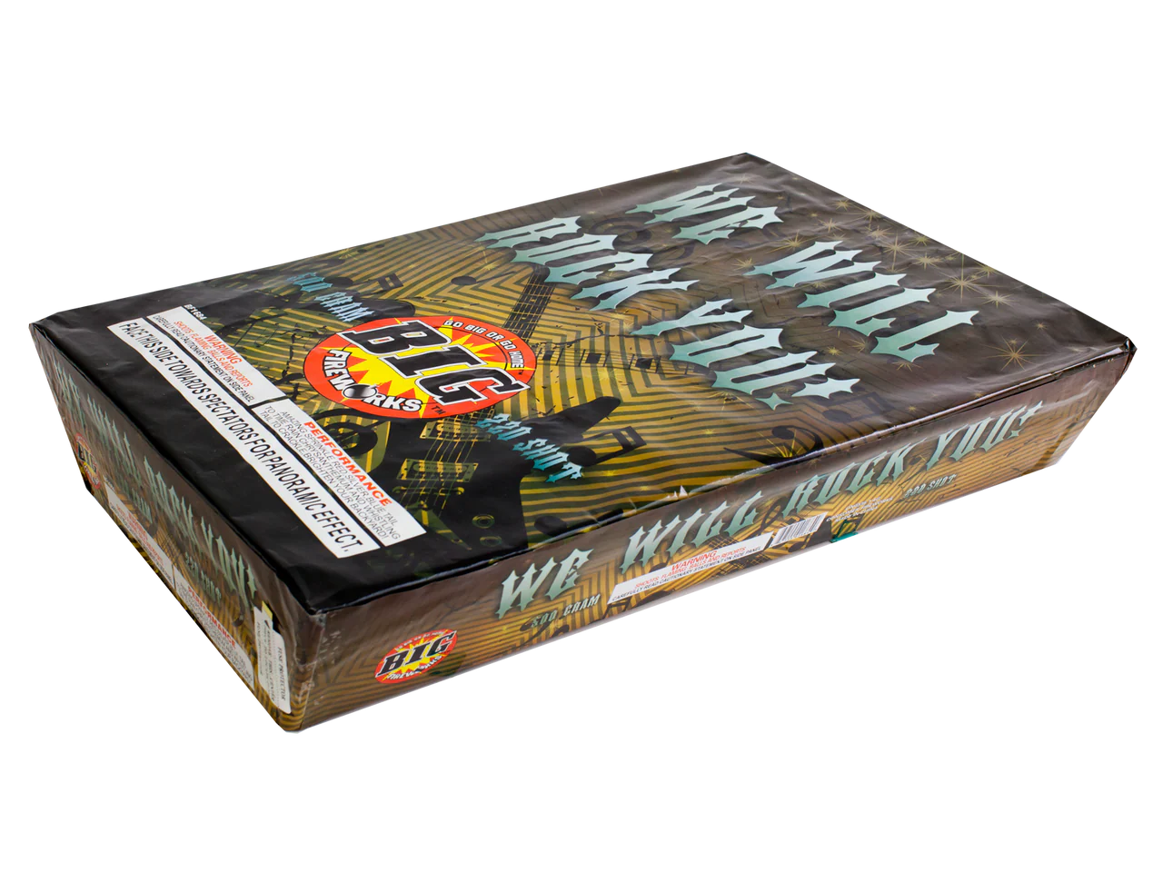 Big Fireworks We Will Rock You 220 Shot 500 Gram Cracking Stars Noise Finale Cake Box