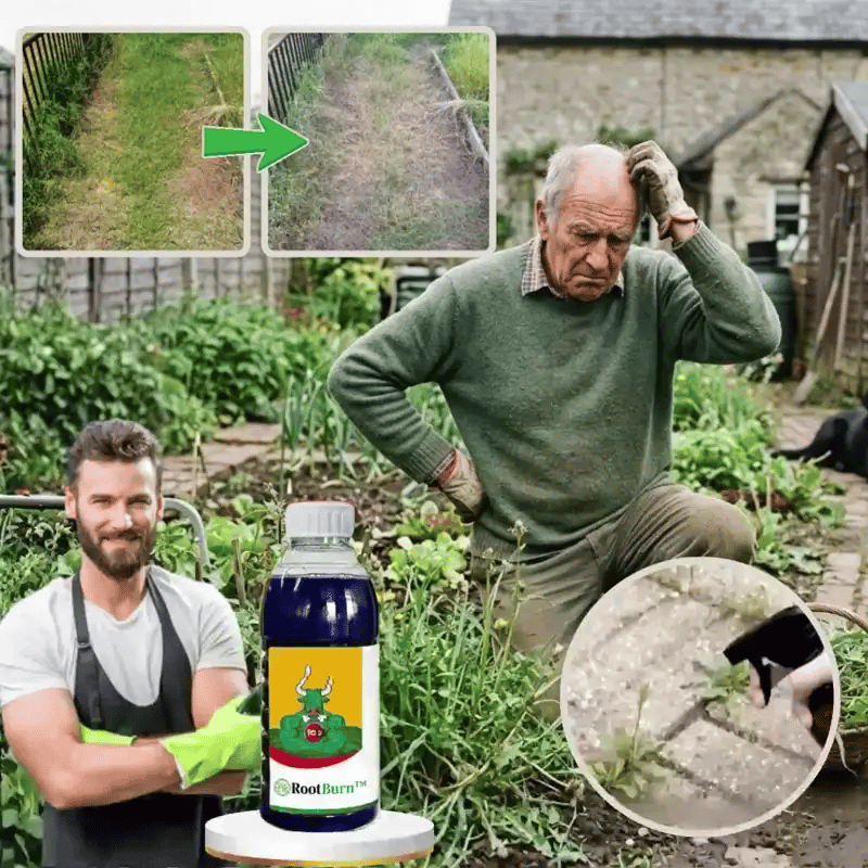 RootBurn™ ogräsmedel | Utrota envisa ogräs med synliga resultat inom 24 timmar!
