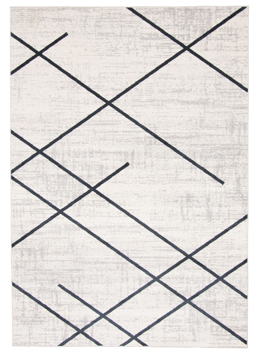 Damali Ivory/Blue Machine Washable Area Rug - 5'0" x 7'0"