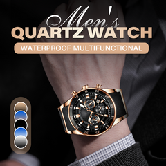 ๐Men's Waterproof Multifunctional Quartz Watch