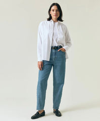 SANNA ORGANIC COTTON LIGHT OXFORD SHIRT - WHITE