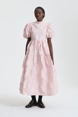 KELLY | DRESS BORUS JACQUARD BLUSH PINK