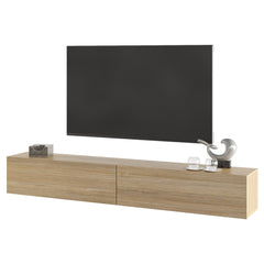 KAVO TV-BENK 200cm EIK – VEGGHENGT