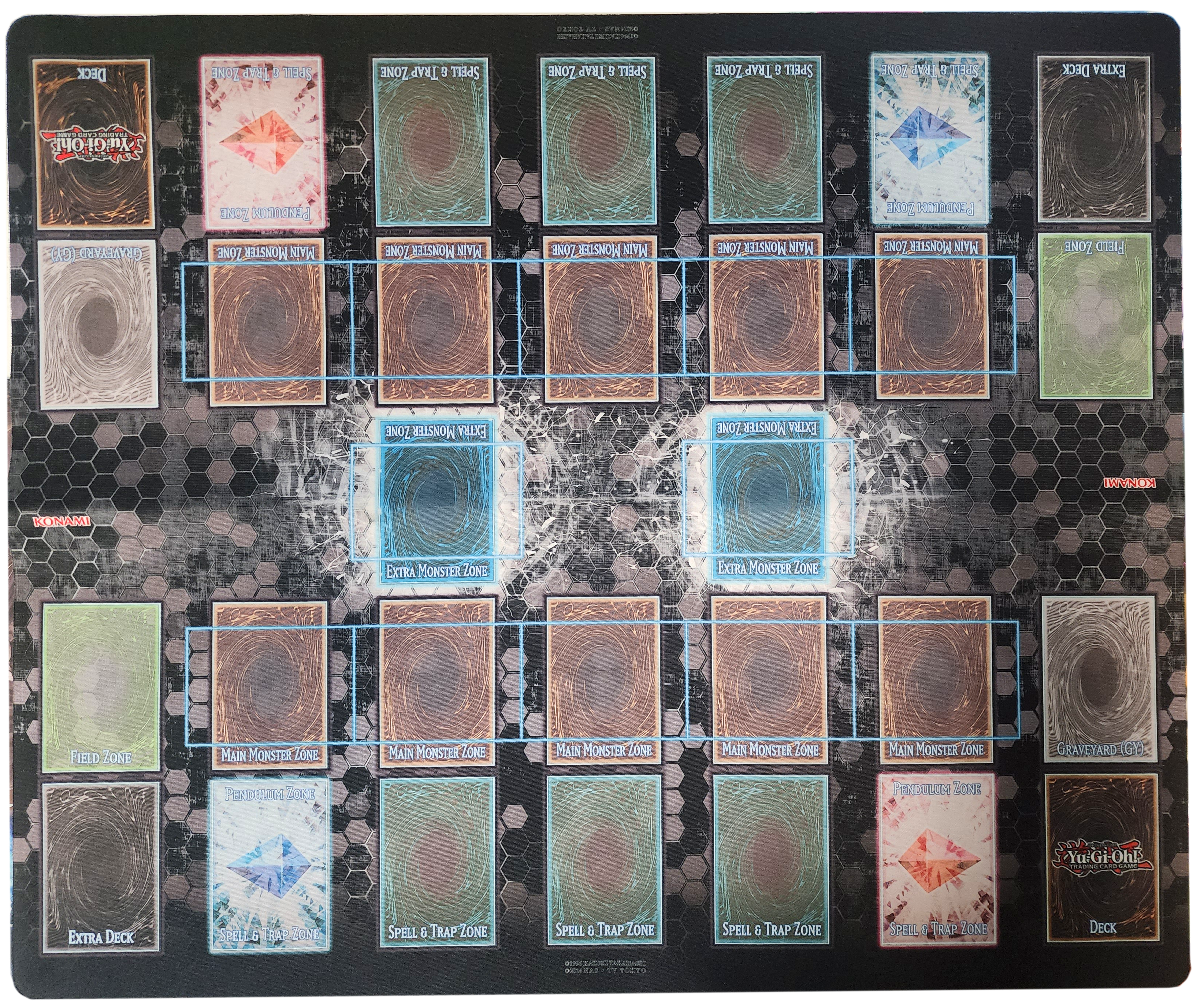 Yu-Gi-Oh: Master Rule Link Zones 2-Player Playmat