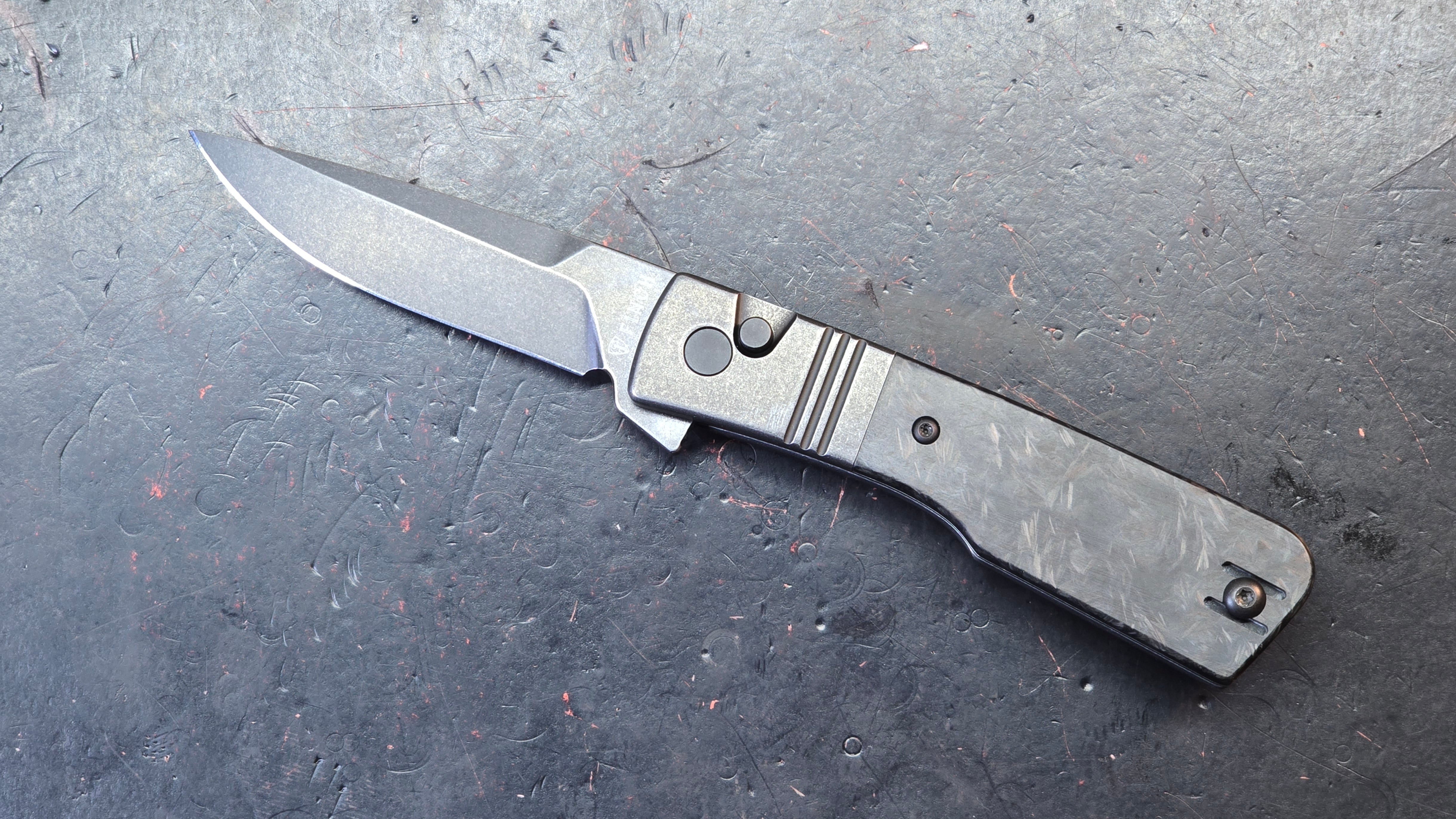 Finch Knives El Camino Carbon Fiber Handle 14c28n Blade