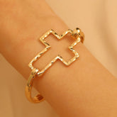 Chunky Cross Buckle Bracelet