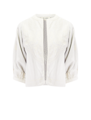 averi embroidered jacket in ivory