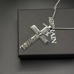 EDELSTAHL "AMEN CROSS V2" KETTE - ICERAIN JEWELRY