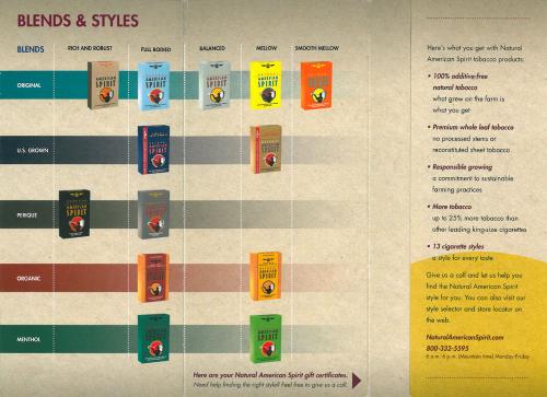 what are the different flavors of american spirit cigarettes Trinkets & Trash