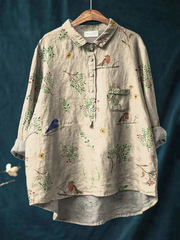Lorelai | Chemise Branches et Rouges-gorges