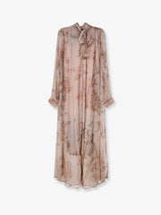 Mes Demoiselles Grace Long Viscose Dress Beige