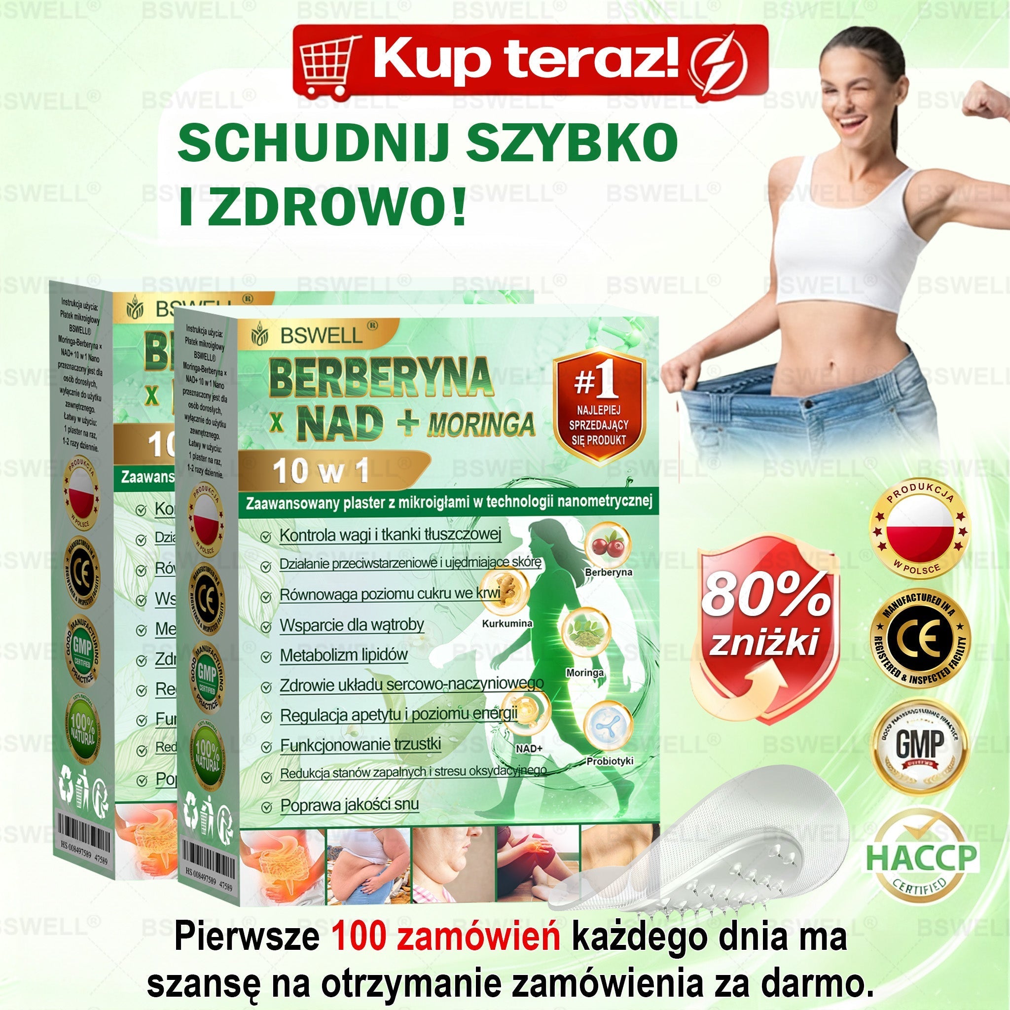🍀BSWELL® Nano mikroigłowy plaster wyszczuplający (Raz dziennie, efekty już po 28 dniach Wspiera odchudzanie, serce, cukrzycę, sen, jelita, stawy i więcej.)🎉🎉🎉