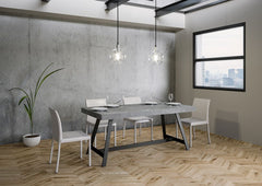 Tavolo 180x90x76 cm Achille Fix Cemento
