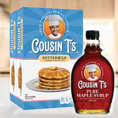 Cousin T's Maple Syrup & 2 Pack Pancake Mix Bundle