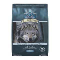 Blue Buffalo, Wilderness High Protein Natural Adult Dry Dog Food plus Wholesome Grains with Chicken, 13 Lbs Blue Buffalo