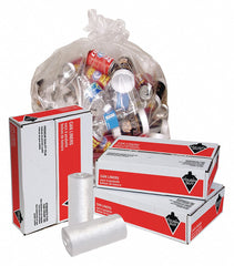 Tough Guy Trash Bag, 33 gal., LLDPE, Coreless Roll, Clear, PK 200 - 31DK42