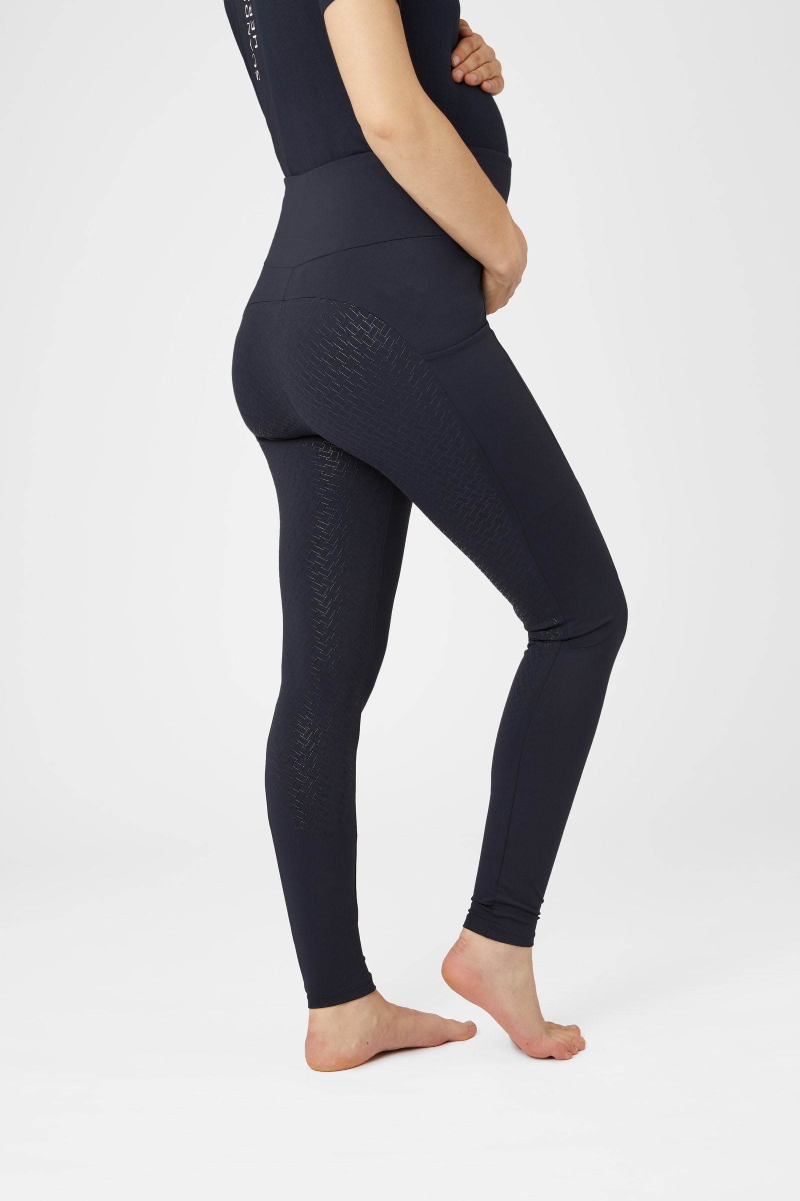 Horze Ginny Leggins da equitazione premaman con full seat in silicone e tasche per telefono Womens Breeches