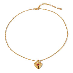 Lava Heart Necklace