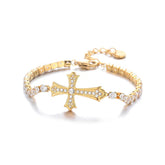 Diamond Cross Bracelet