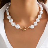 Baroque Pearl Toggle Necklace