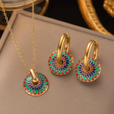 Rainbow Daisy Jewelry Set