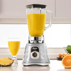 Oster 3 Speed Chrome Blender, 1000W 5 Cup Glass Jar