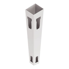 Freedom Emblem 9-ft H x 5-in W White Vinyl Corner Fence Post (Assembled)