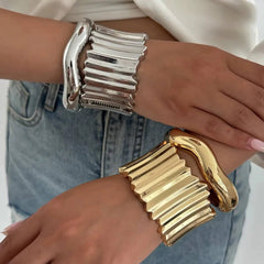 2pc Irregular Wave Bracelet Stack