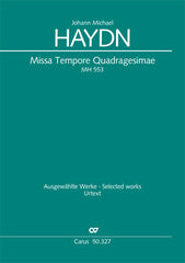 Missa Tempore Quadragesimae, MH 553 (Score)