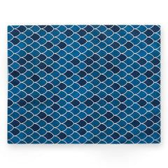 Nappe écailles – Bleu – 140×220 cm