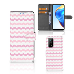 Xiaomi Mi 10T Pro | Mi 10T Telefoon Hoesje Waves Roze